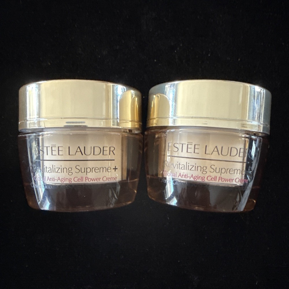 ESTEE Lauder Revitalizing SupremeGlobal AntiagingCell‎ Power Creme .5oz (2) 4794